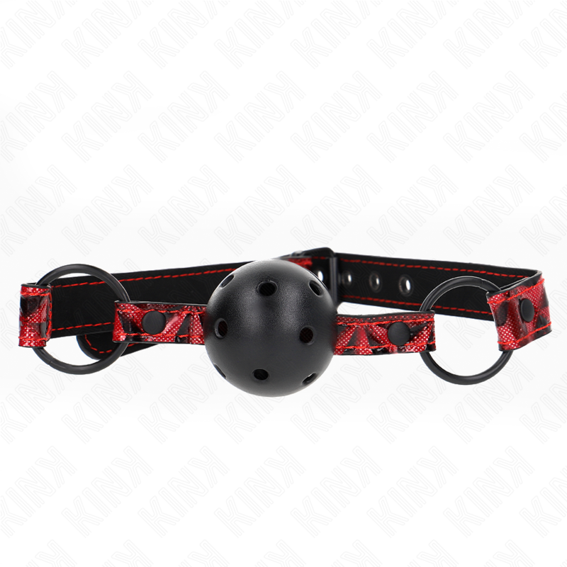 KINK - DIAMANT MØNSTRET KUGLEN 4,5 CM GAG MODEL 2 64,5 CM JUSTERBAR 42-60 CM