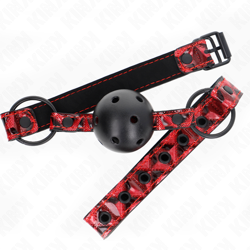 KINK - DIAMANT MØNSTRET KUGLEN 4,5 CM GAG MODEL 2 64,5 CM JUSTERBAR 42-60 CM