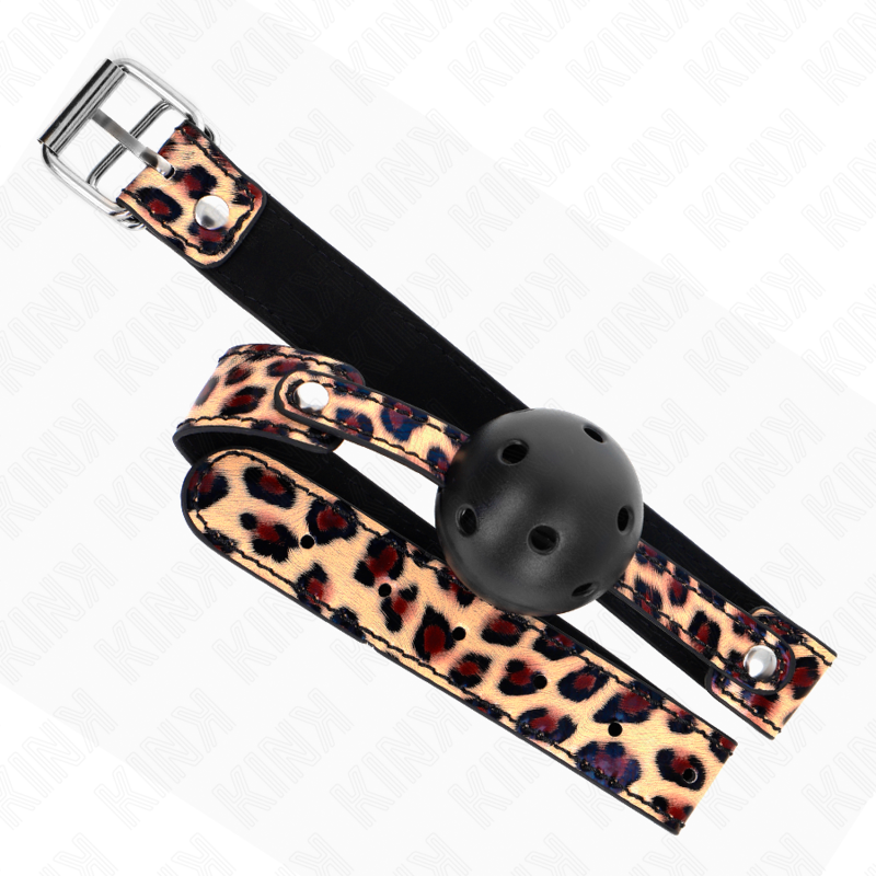 KINK - LEOPARD ÅNDBAR BOLD 4,5 CM GAG 65 x 2,5 CM
