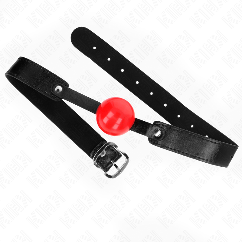 KINK - BLØD TPE-BOLD 4 CM GAG MODEL 1 66 x 2,5 CM JUSTERBAR 41-61 CM