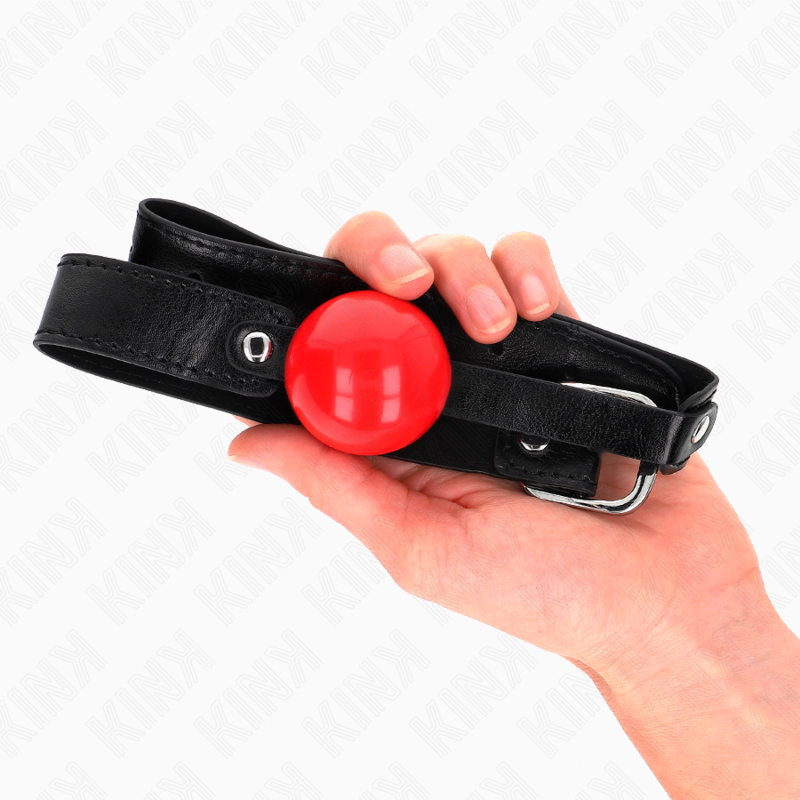 KINK - BLØD TPE-BOLD 4 CM GAG MODEL 1 66 x 2,5 CM JUSTERBAR 41-61 CM
