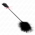 KINK - TICKLE FEATHERS MED LYSERØD BÅNDSLØJFE 49 CM