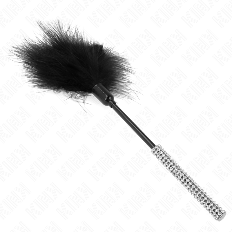 KINK - TICKLE FEATRE MED RHINESTEN HÅNDTAG 27 CM