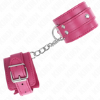KINK - 3 D-RING HÅNDLEDSBÅND JUSTERBARE LYSERØDE 17,5-25 CM X 6 CM