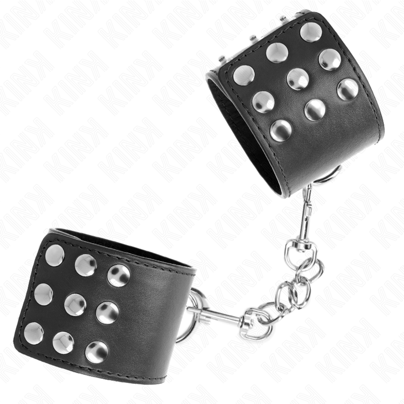 KINK - HÅNDLEDSBELØBERE MED KLAPLUKKNING SORT JUSTERBAR 19-24 CM X 5,5 CM