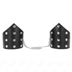 KINK - ARMBÅND I SORT SPINDE MED JUSTERBAR KÆDE 17-23 CM X 8,5 CM