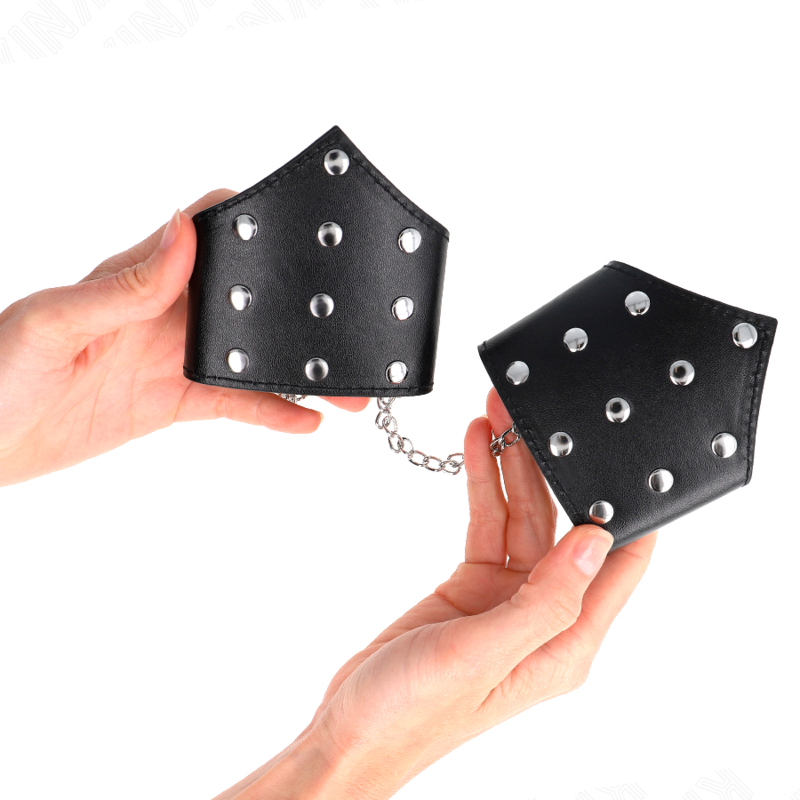 KINK - ARMBÅND I SORT SPINDE MED JUSTERBAR KÆDE 17-23 CM X 8,5 CM