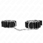 KINK - HÆNGSLEGGENDE TYNDE HÅNDLEDSBÆLTER SORT JUSTERBAR 16-22 CM X 3,5 CM