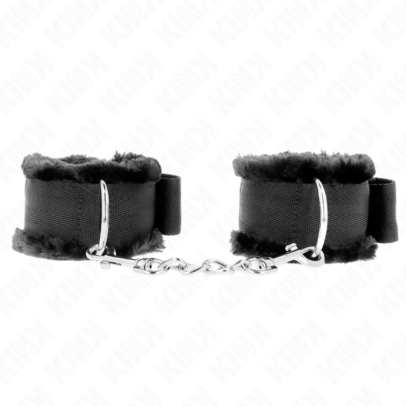 KINK - HÅNDLEDSBELØBERE MED POLDE FOR, SORT, JUSTERBARE 17-31 CM X 7 CM