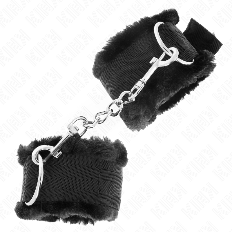 KINK - HÅNDLEDSBELØBERE MED POLDE FOR, SORT, JUSTERBARE 17-31 CM X 7 CM