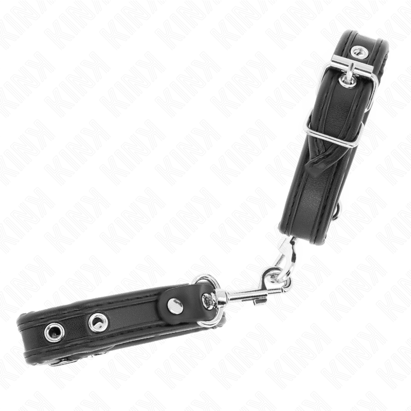 KINK - MINI SORTE ARMBÅND MED JUSTERBARE NIPPER 16-22 CM X 2 CM