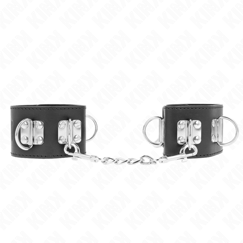 KINK - HÅNDLEDSBELØBERE MED MULTIPOSITION MED HÆNGELÅSLUKNING, SORT, JUSTERBAR, 16-23 CM X 5,5 CM