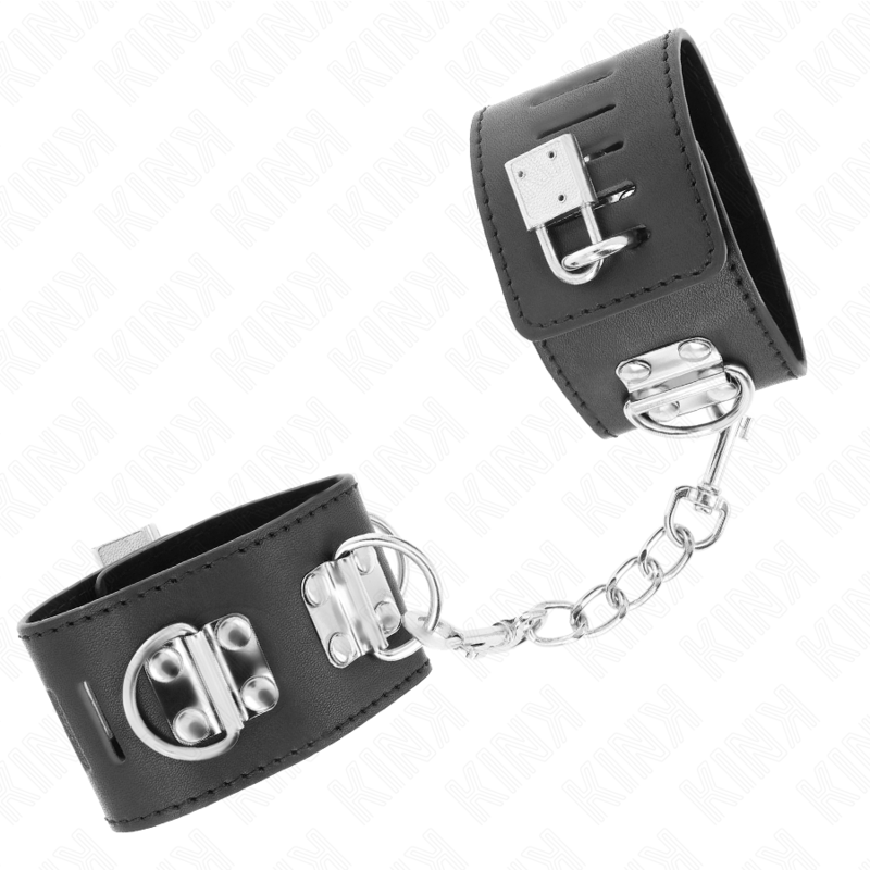 KINK - HÅNDLEDSBELØBERE MED MULTIPOSITION MED HÆNGELÅSLUKNING, SORT, JUSTERBAR, 16-23 CM X 5,5 CM
