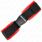 KINK - NYLON HÅNDBÅNDSSTRØM MED BORT & LOOP, SORT MODEL 1, JUSTERBAR, 25-35 CM X 6 CM