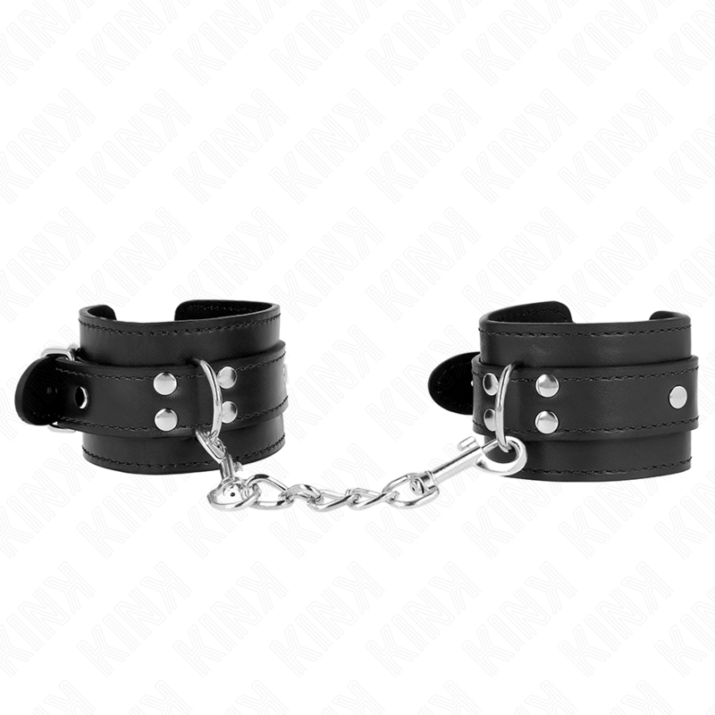 KINK - ENKLE HÅNDLEDSBÆLTER SORT JUSTERBAR 20-23 CM X 5,5 CM