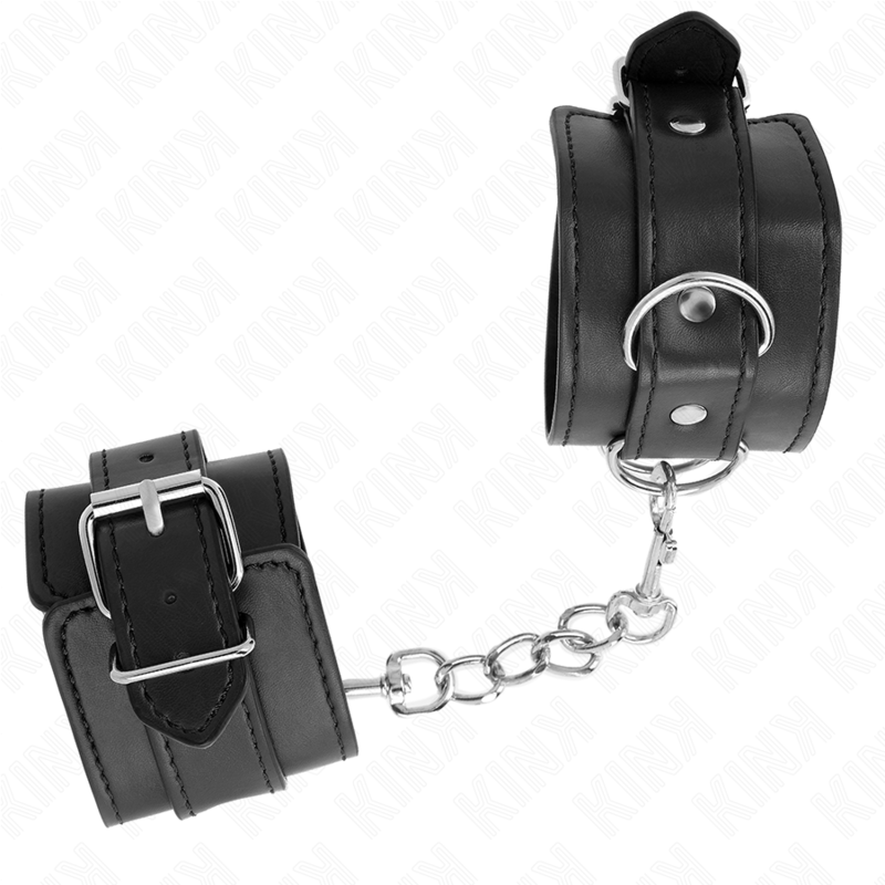 KINK - ENKLE HÅNDLEDSBÆLTER SORT JUSTERBAR 20-23 CM X 5,5 CM