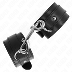 KINK - HÅNDLEDSBELØBERE - ENKELT NITTERÆKKE SORT JUSTERBAR 17-28 CM X 5 CM