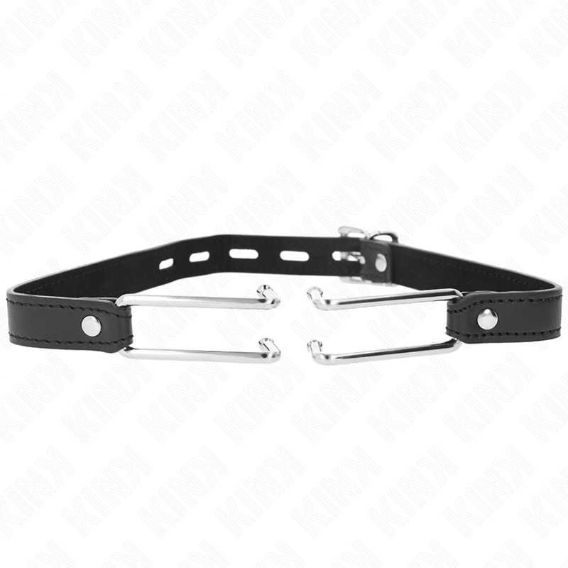 KINK - METALKROG MUDDEMBE 11,5 CM MED JUSTERBAR LÆDERREM 39-58 CM X 2 CM