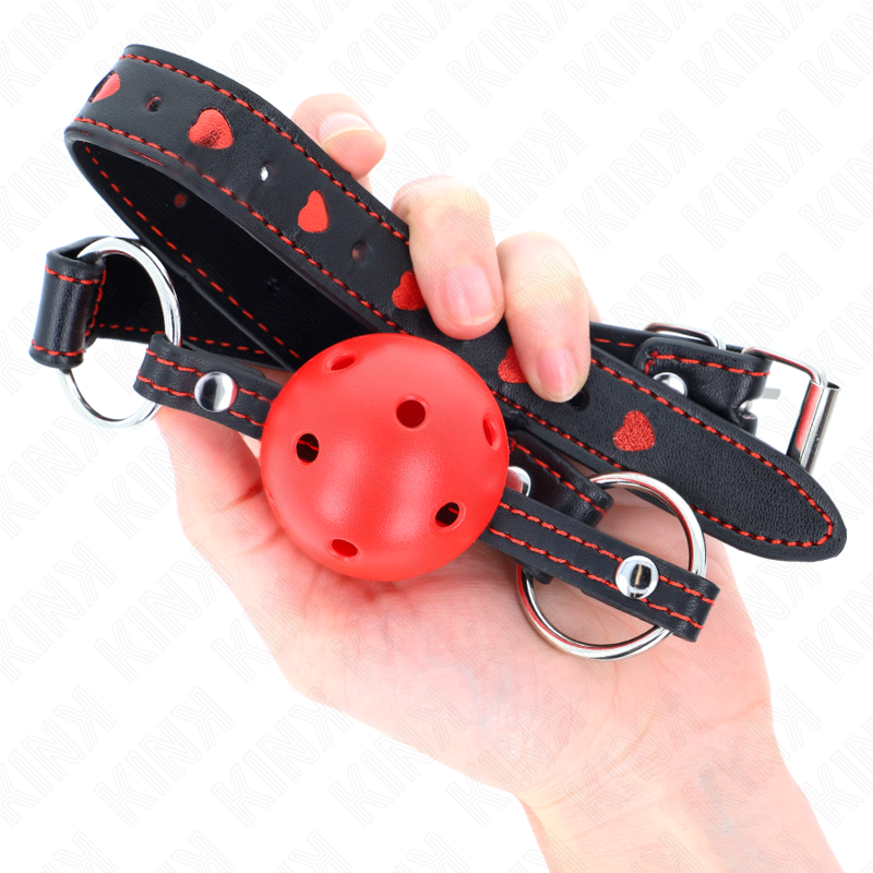 KINK - HULT HÅRDT RØDT KUGLE-KNÆVEL MODEL 2 65 x 2,5 CM