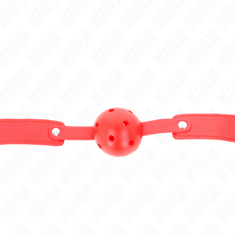 KINK - RØD ÅNDBAR BOLD 4,5 CM GAG 65 x 2,5 CM