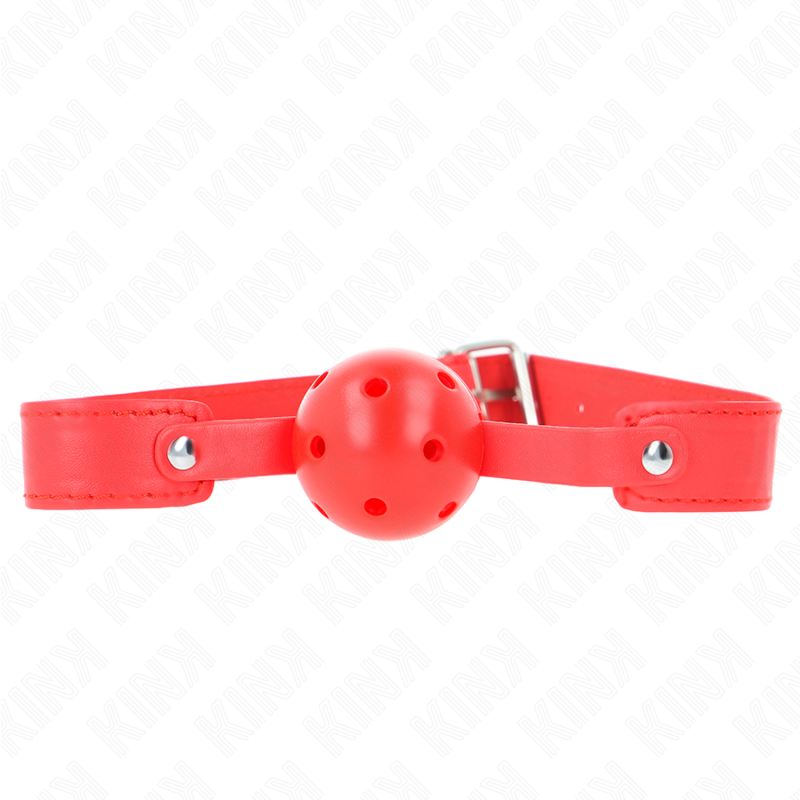 KINK - RØD ÅNDBAR BOLD 4,5 CM GAG 65 x 2,5 CM