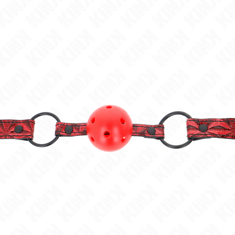 KINK - DIAMANTMØNSTRET KUGLEKNUGLE 4,5 CM GAG MODEL 1 64,5 CM JUSTERBAR 42-60 CM