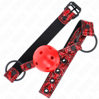 KINK - DIAMANTMØNSTRET KUGLEKNUGLE 4,5 CM GAG MODEL 1 64,5 CM JUSTERBAR 42-60 CM