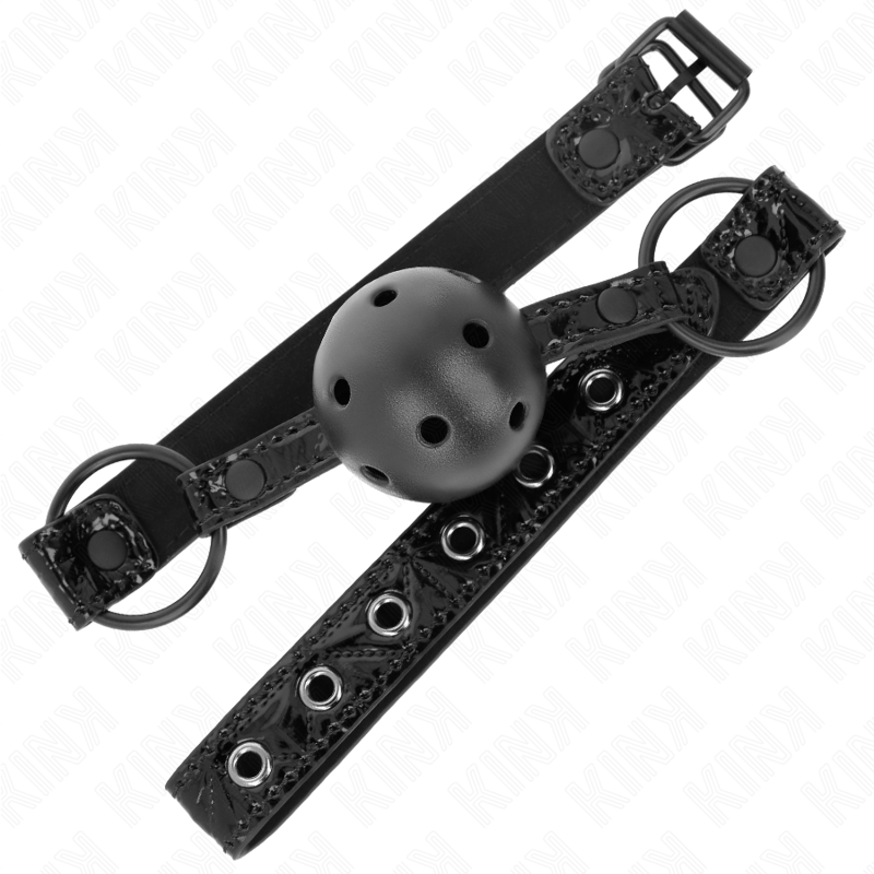KINK - DIAMANT MØNSTRET KUGLEN 4,5 CM GAG MODEL 3 64,5 CM JUSTERBAR 42-60 CM