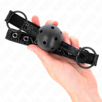 KINK - DIAMANT MØNSTRET KUGLEN 4,5 CM GAG MODEL 3 64,5 CM JUSTERBAR 42-60 CM