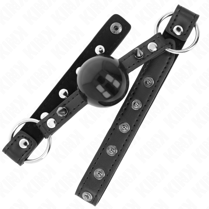 KINK - KUGLE 4 CM KNEVELS MED SPIDSNITTE OG SNAP LÅS 65 x 2 CM