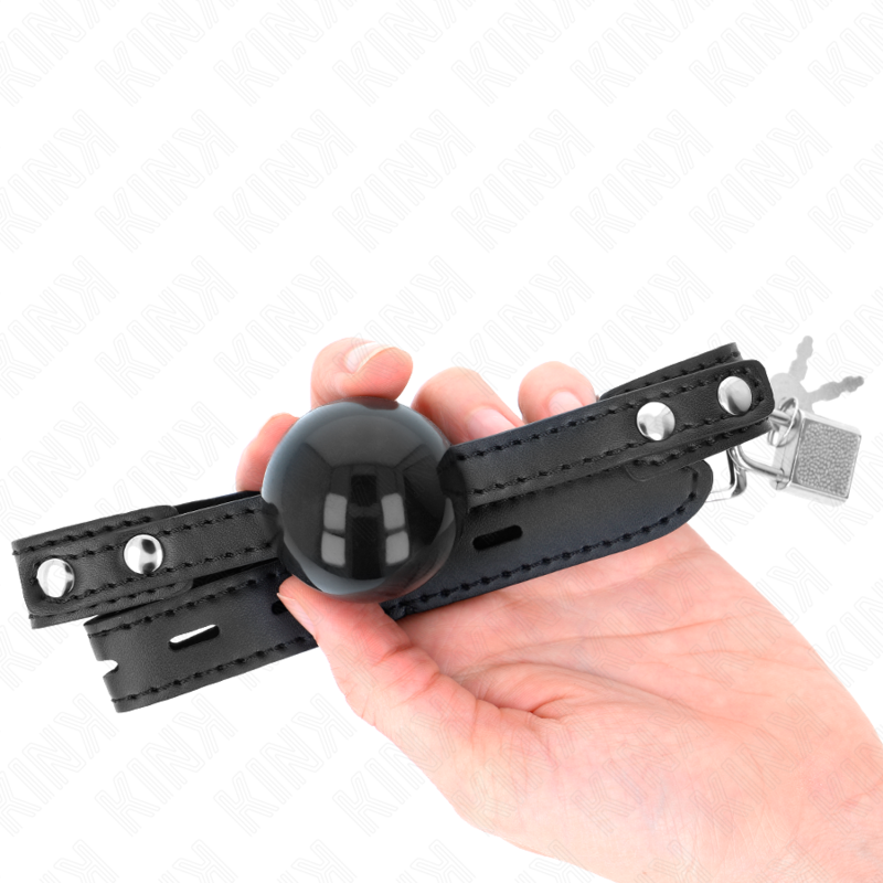 KINK - BLØD TPE-BOLD 4 CM GAG MODEL 3 60 x 2 CM JUSTERBAR 37-52 CM