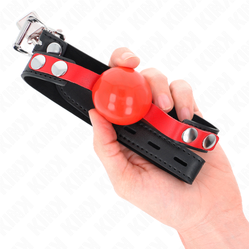 KINK - BLØD TPE-BOLD 4 CM GAG MODEL 4 60 x 2 CM JUSTERBAR 37-52 CM