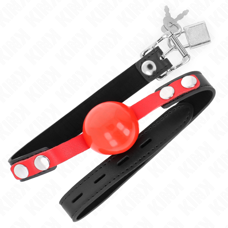 KINK - BLØD TPE-BOLD 4 CM GAG MODEL 4 60 x 2 CM JUSTERBAR 37-52 CM