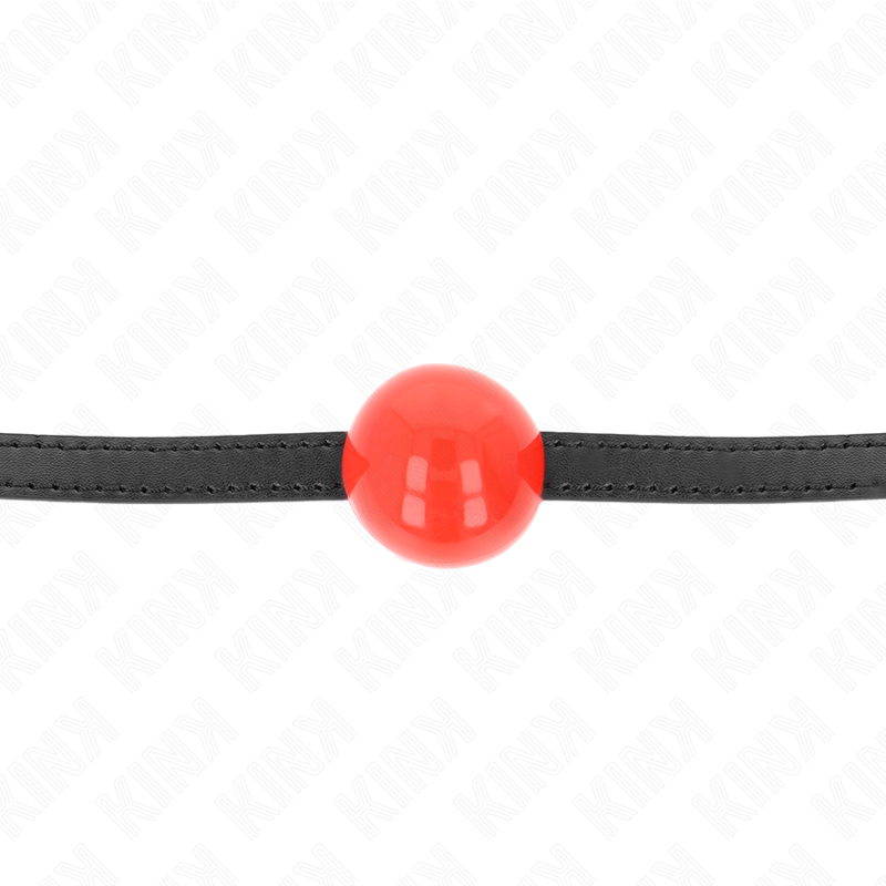 KINK - RØD ENKELT MASSIV KUGLEKNUGLE 4 CM KNEBE 65 x 1,5 CM