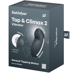 SATISFYER - TAP & CLIMAX 2 VIBRATOR & STIMULATOR GRÅ