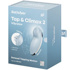 SATISFYER - TAP & CLIMAX 2 VIBRATOR & STIMULATOR BLÅ