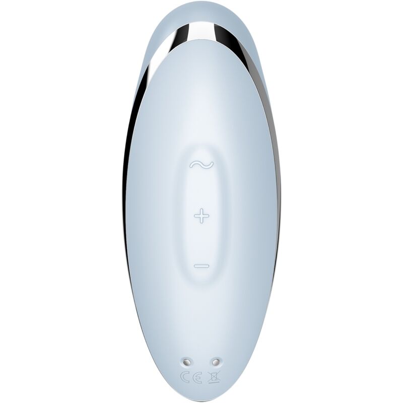 SATISFYER - TAP & CLIMAX 2 VIBRATOR & STIMULATOR BLÅ