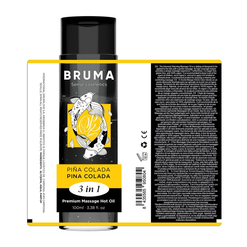 BRUMA - PREMIUM MASSAGE VARM OLIE PINA COLADA 3 I 1 - 100 ML
