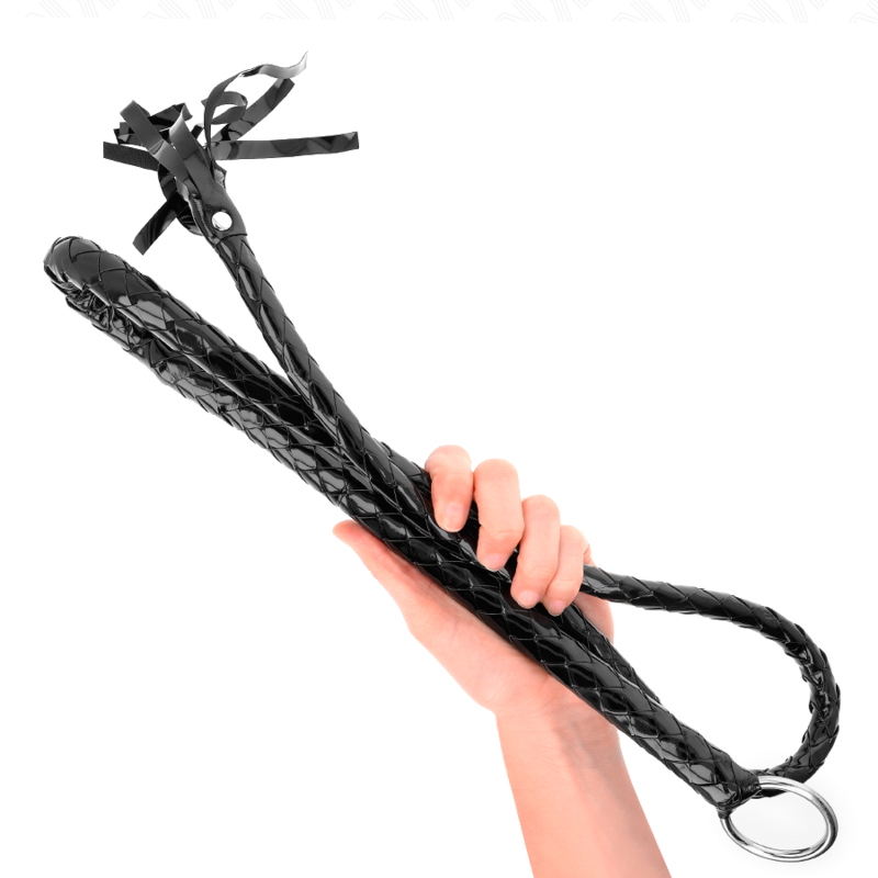 KINK - LANG SKINNENDE PVC PISK 138 CM