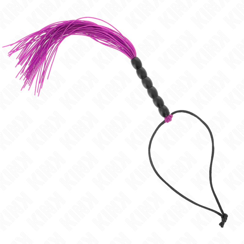 KINK - MINI SILIKONE PISK MED 6 LILLA PERLE 26 CM