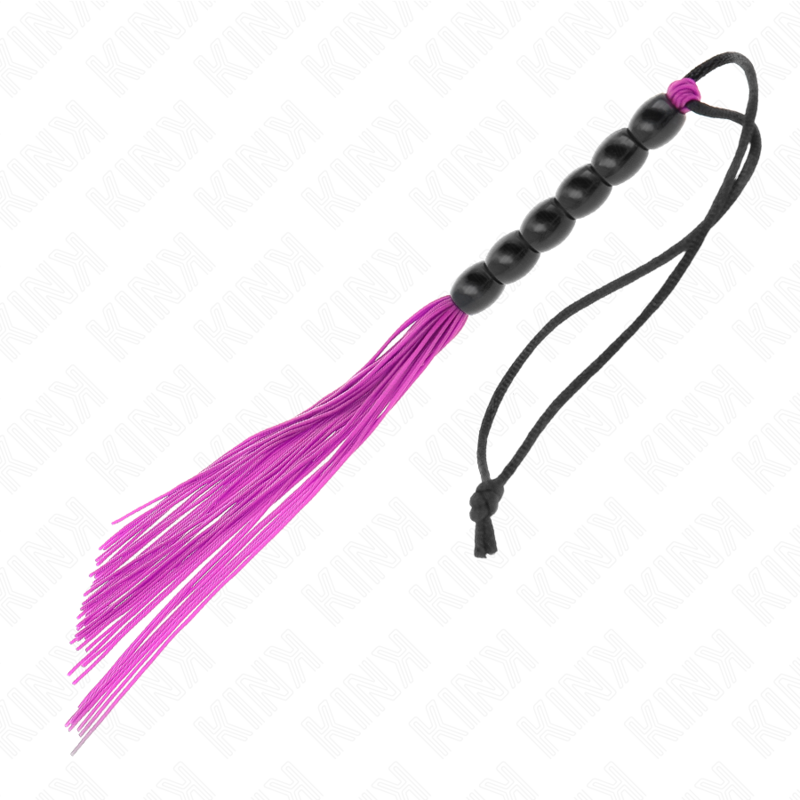 KINK - MINI SILIKONE PISK MED 6 LILLA PERLE 26 CM