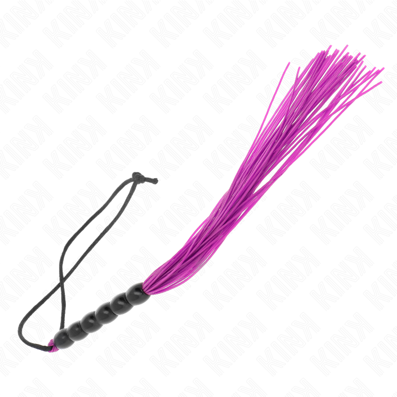 KINK - MINI SILIKONE PISK MED 6 LILLA PERLE 26 CM