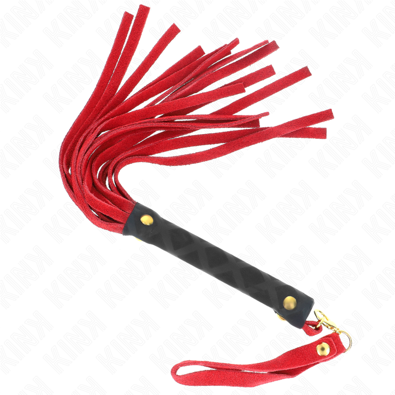 KINK - RØD RUSKIND MINI PISK 30 CM