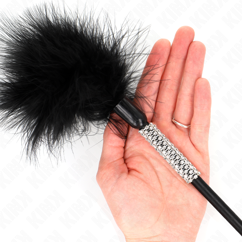 KINK - TICKLE FEATRE MED RHINESTEN HÅNDTAG 50 CM