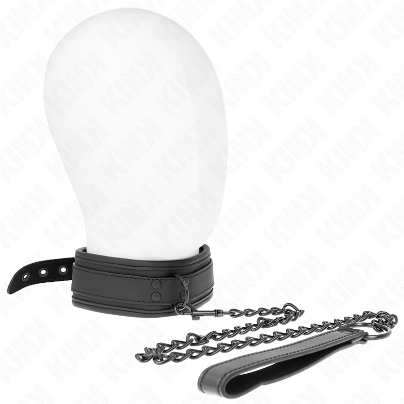 KINK - NEOPREN BONDAGE HALSVÆNG MODEL 1 MED BÆLTE 78 CM JUSTERBAR 37,5 X 49,5 CM