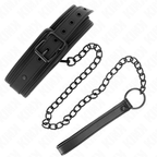 KINK - NEOPREN BONDAGE HALSVÆNG MODEL 1 MED BÆLTE 78 CM JUSTERBAR 37,5 X 49,5 CM