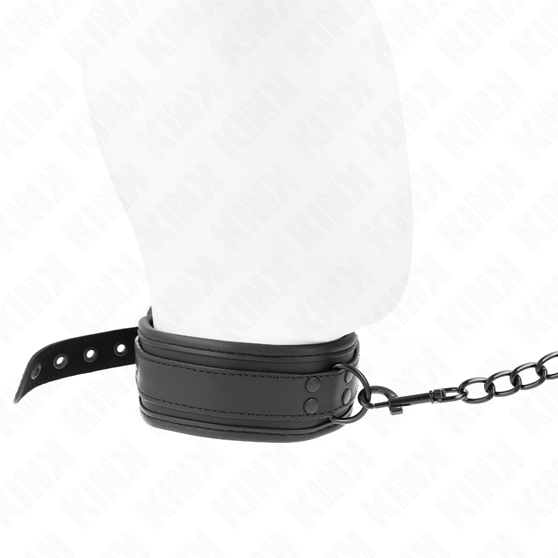KINK - NEOPREN BONDAGE HALSVÆNG MODEL 1 MED BÆLTE 78 CM JUSTERBAR 37,5 X 49,5 CM