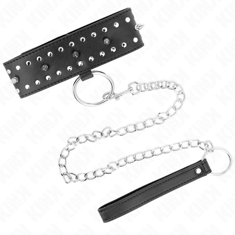 KINK - HALSKÆDE MED SNORE 65 CM MED SØLVØRNESTE MODEL 1 JUSTERBAR 36-43 CM X 5 CM
