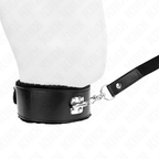 KINK - HALSKÆDE MED SNORE 116 CM MED SØLVØVNE MODEL 4 SORT JUSTERBAR 40-48 CM X 6 CM