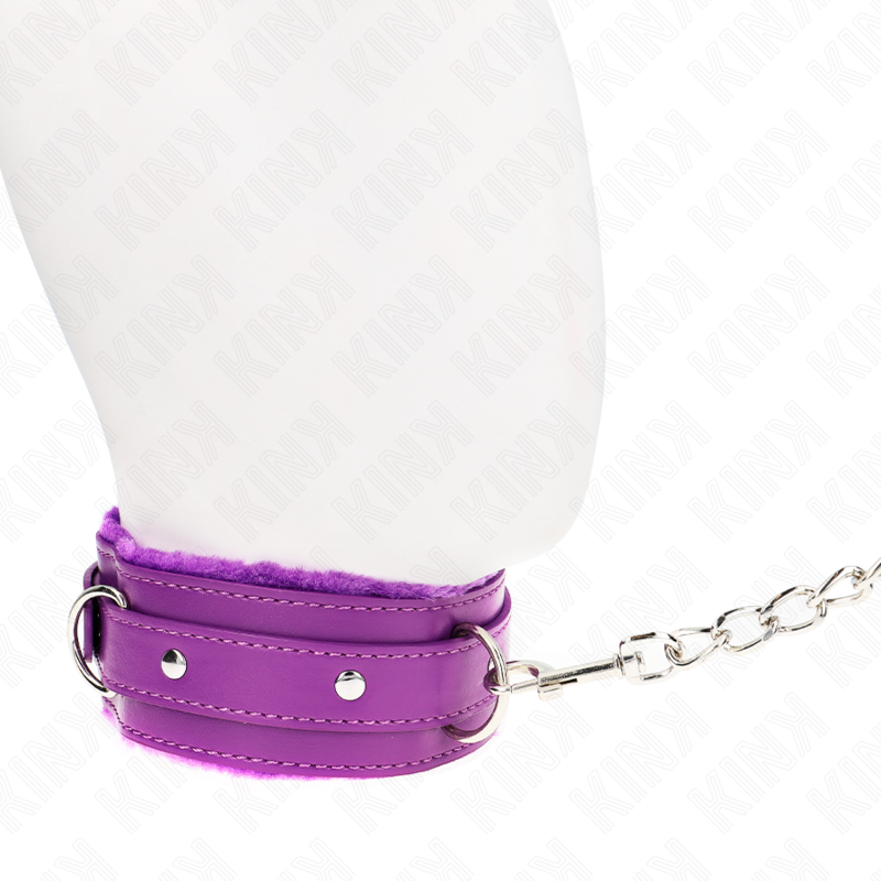 KINK - HALSBÅND MED SNORE 65 CM MED RESTRIKTIONER LILLA 36-42 CM X 5,5 CM